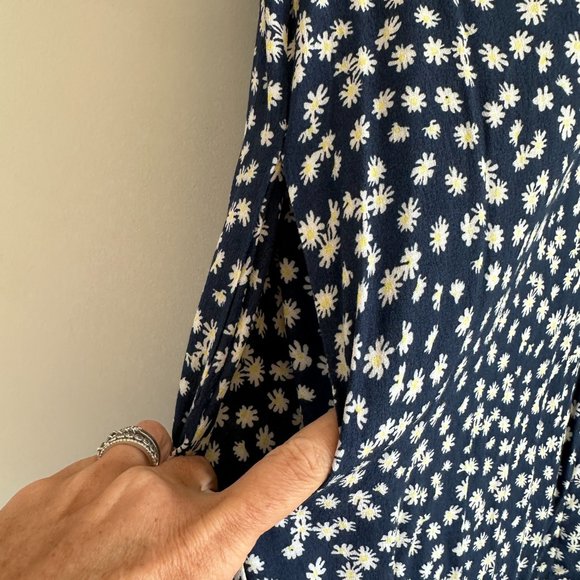 Code x Mode NWT Floral Sleeveless Vneck Button Down Mini Dress Women's MEDIUM - Picture 4 of 8